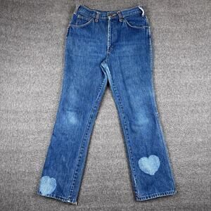 Vintage‎ Dickies Jeans Men's 32x30 (30x30) Dark Wash Denim USA Talon Zipper 70s